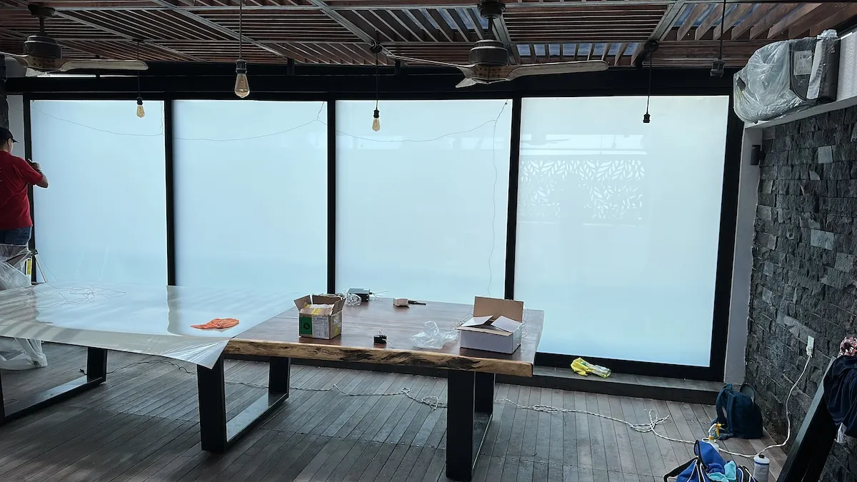 Proyecto Proyecto Terraza Residencial Smart Film - Instalación de Smart Film (PDLC) por Comercializadora Garfuza